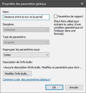 Paramètres globaux Revit
