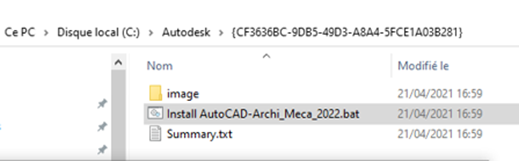 autodesk installation bat