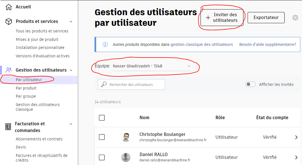 Ajouter des utilisateurs manuellement
