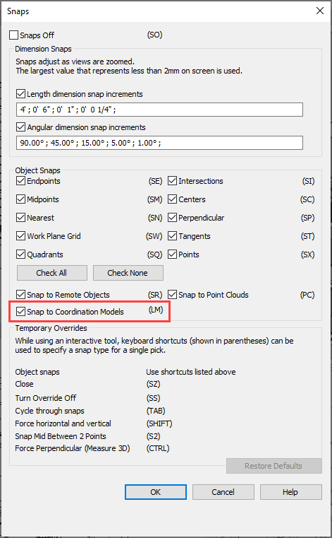 propriétés des objets des modèles de coordination