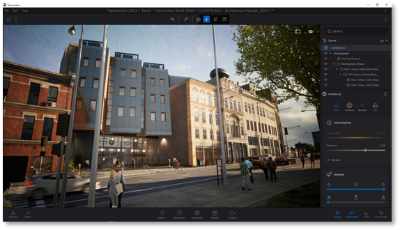 Image Amélioration des échanges entre les produits Revit et Twinmotion