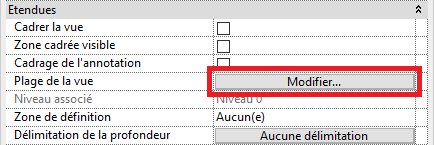 Plan de masse : étendues
