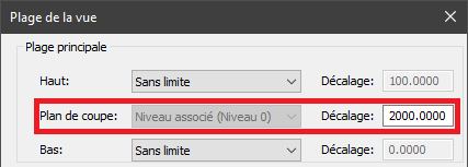 Plan de masse : Plage de la vue