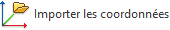 Importer les coordonnées