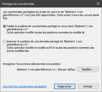 Partager les coordonnées