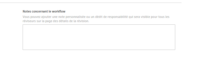 Notes concernant le workflow ACC