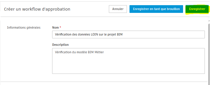 Créer un workflow d'approbation ACC