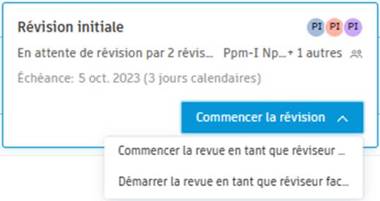 Réviseur principal ou facultatif ACC
