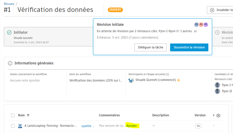 Commentaires sur la révision ACC