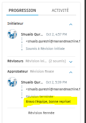 Mot de motivation pour l'équipe ACC