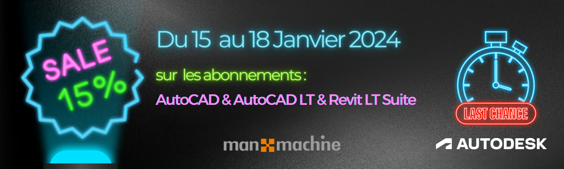 Promotion Autodesk janvier 2024