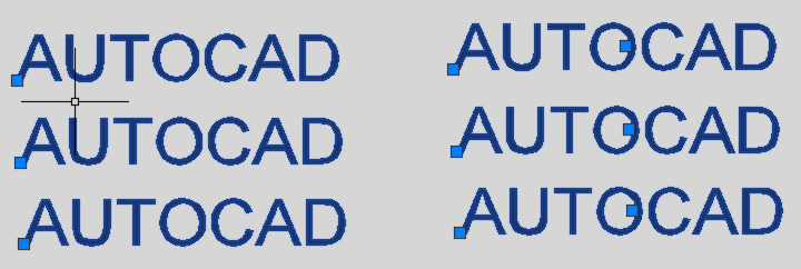 Justification du texte sélectionné