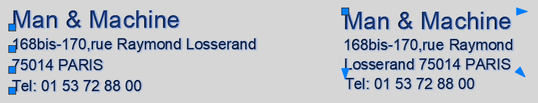 Texte unique en bloc de texte