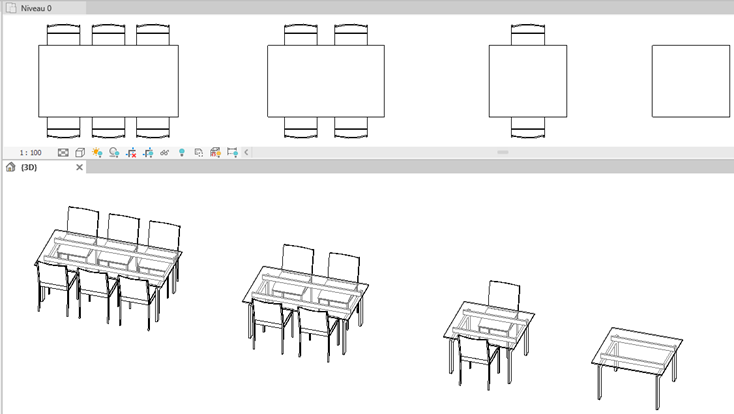 créer avec un réseau de chaise