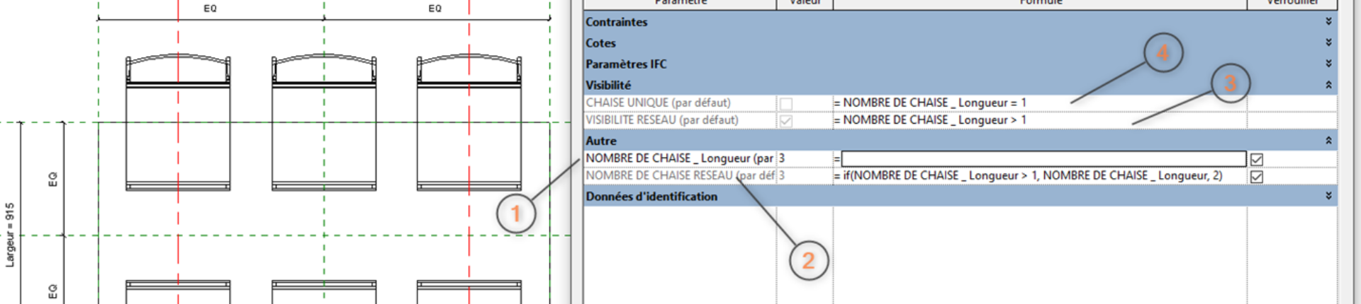 Revit : Les réseaux d’objets dans les familles avant & après 2025